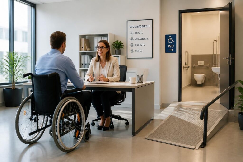 découvrez les obligations des employeurs selon le code du travail concernant l'accessibilité sanitaire pour les personnes à mobilité réduite (pmr) et assurez un environnement de travail conforme et inclusif.