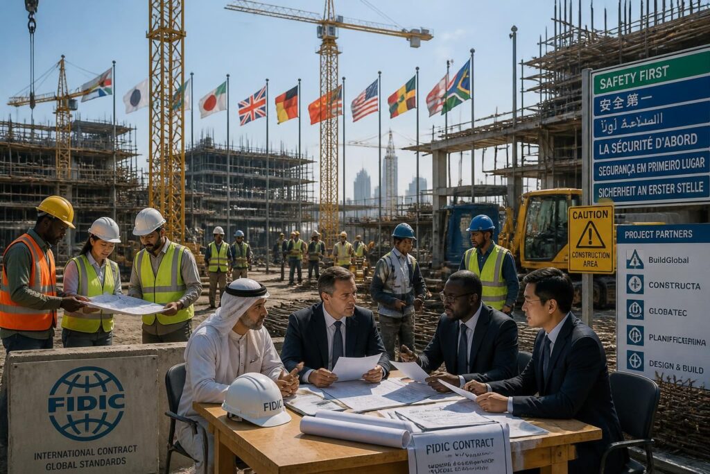 découvrez les enjeux clés des contrats fidic dans les projets internationaux de construction, incluant la gestion des risques, la conformité et la collaboration entre parties.