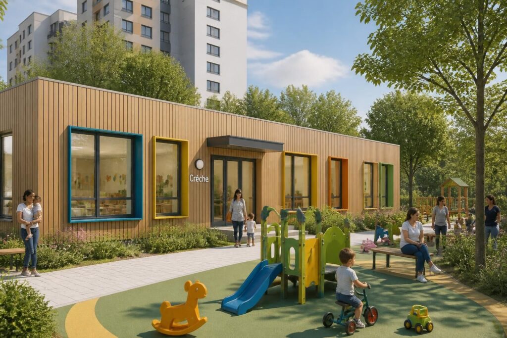 découvrez la crèche préfabriquée, une solution rapide et efficace pour répondre à la demande croissante des familles en matière de garde d'enfants.