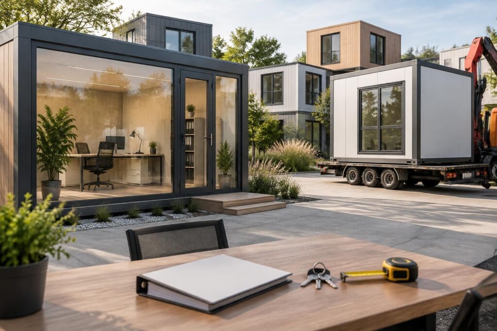 comparez le prix d’un bureau modulaire à l’achat ou en location, estimez les coûts et découvrez des alternatives préfabriquées adaptées à votre budget.